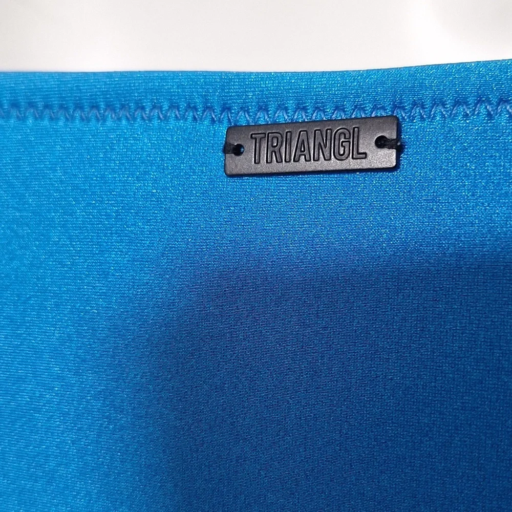 Triangl Swimwear Blue Swim Bikini Set Cinchbag Neoprene